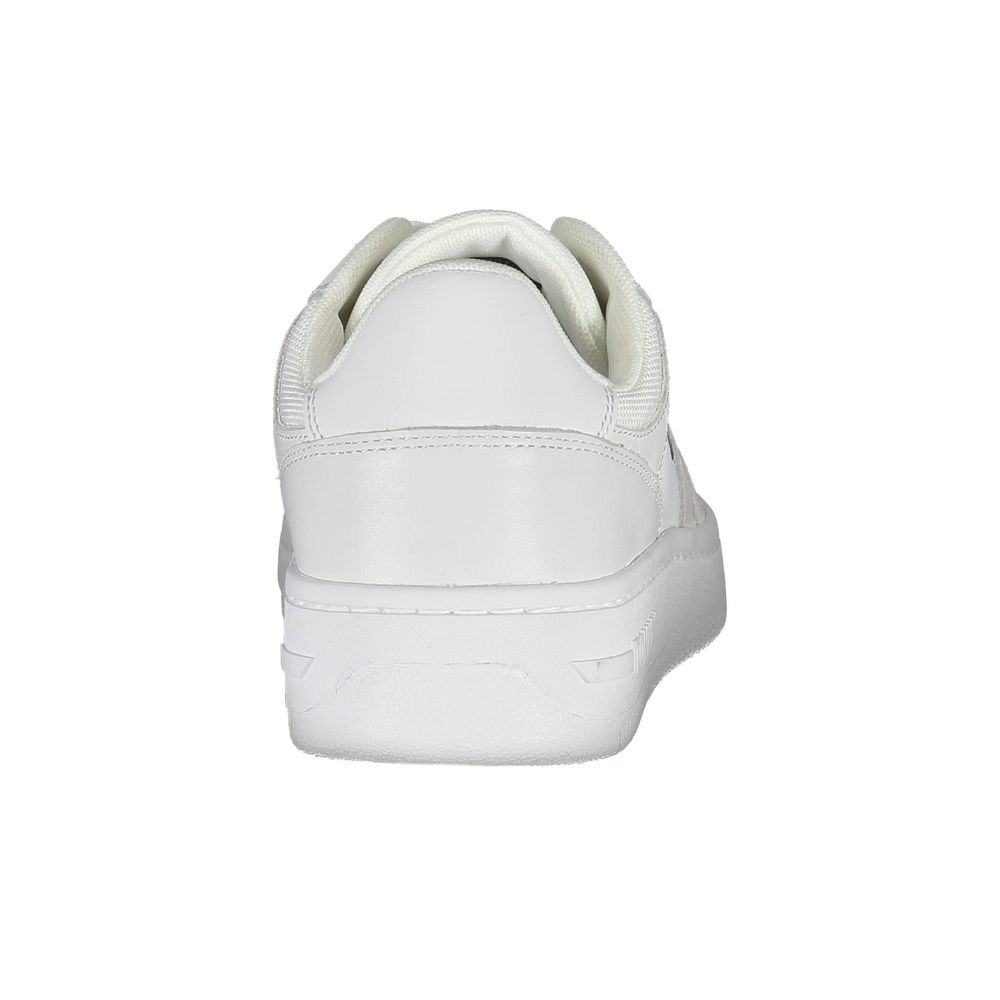 White Polyester Women's Sneaker