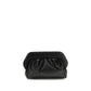 Black Recycled Leather Clutch Bag