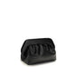 Black Recycled Leather Clutch Bag
