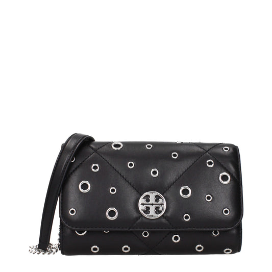 Black Leather Clutch Bag