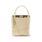 Beige Calf Leather Bos Taurus Backet Bag
