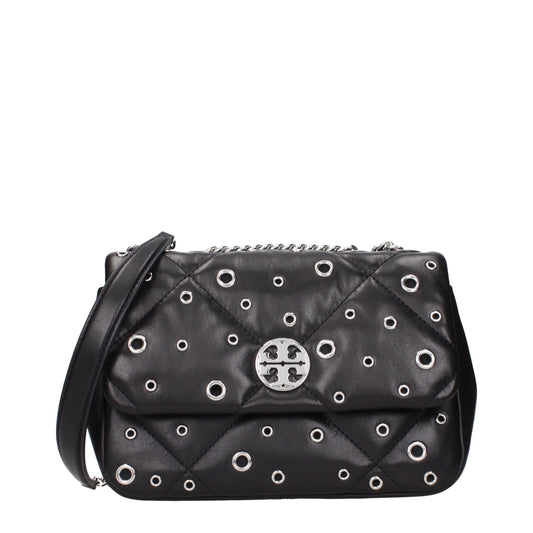 Black Leather Crossbody Bag