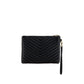 Black Calf Leather Bos Taurus Clutch Bag