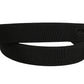 Black Classic Leather Silver Tone Buckle Belt