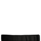 Black Satin Silk Wide Band Waist Cintura Belt