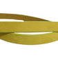 Yellow Waxed Leather Rustic Silver Logo Buckle Belt