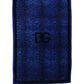 Royal Blue Leopard DG Logo 100% Cotton Beach Towel