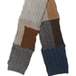 Multicolor Patchwork Wool Knit Shawl Scarf