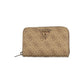 Beige Polyurethane Women Wallet