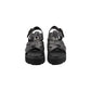 Black Leather Platform Sandals