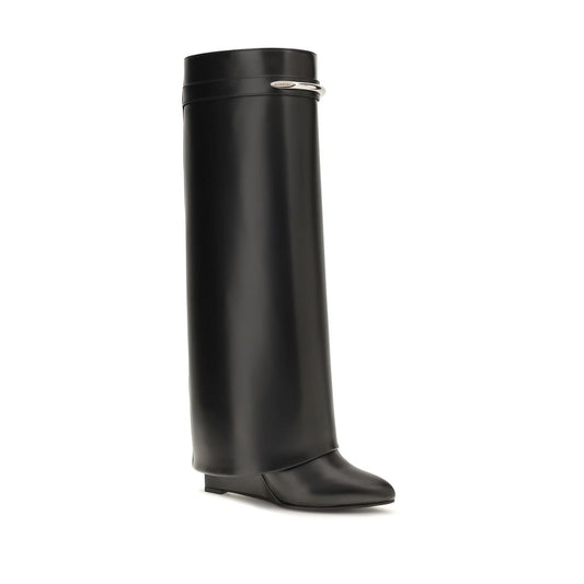Black Calf Leather Bos Taurus Ankle Boots