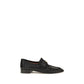 Black Calf Leather Bos Taurus Slip-On Loafers