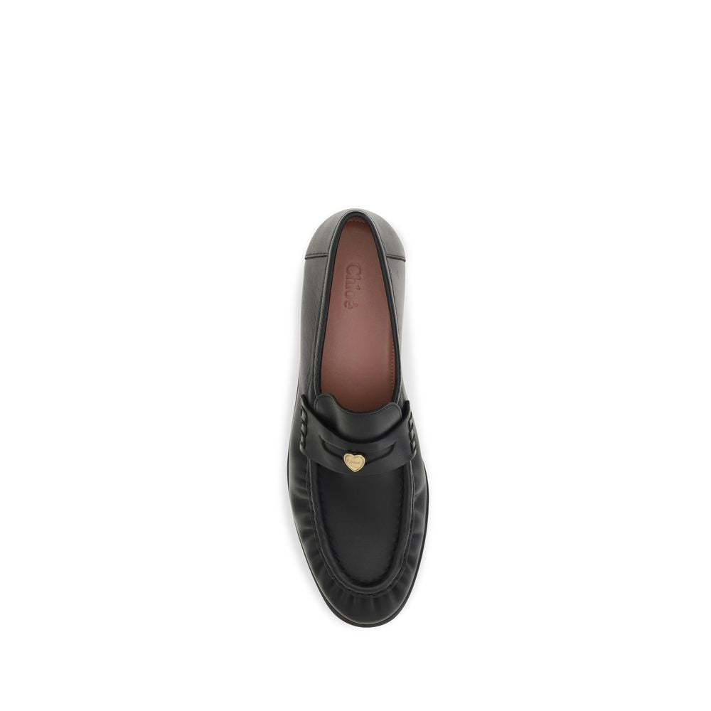 Black Calf Leather Bos Taurus Slip-On Loafers