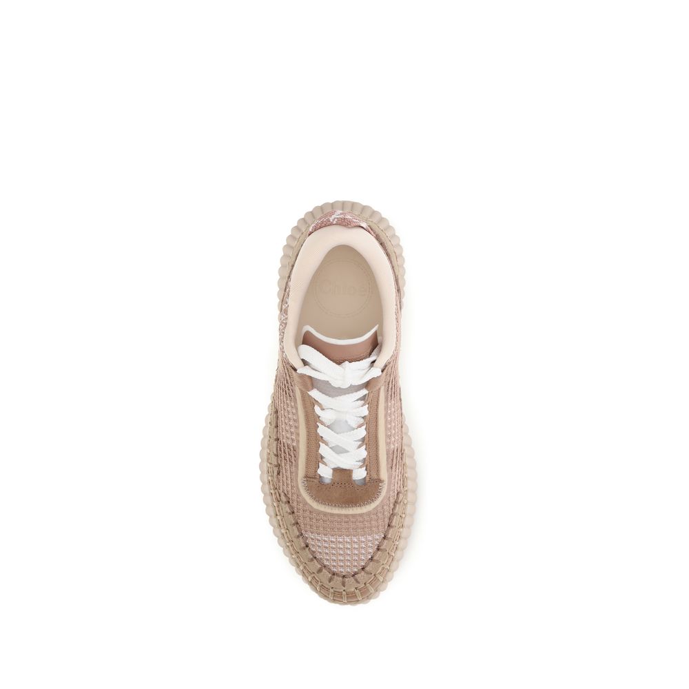 Beige Synthetic Athletic Sneakers