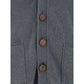 Gray Cotton Cardigan