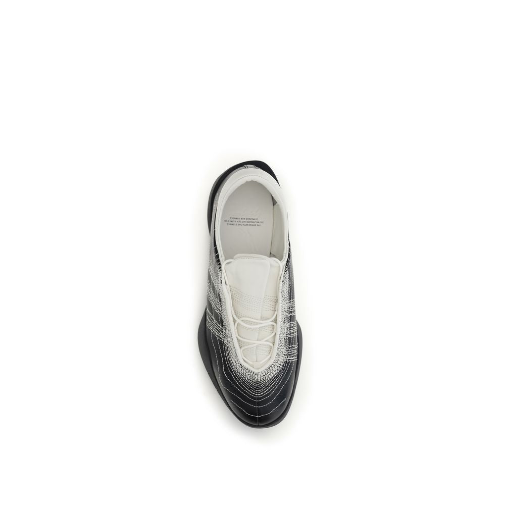 Black Rubber Athletic Sneakers