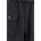 Black Polyester Athletic Pants