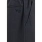 Black Polyester Joggers (Workout Pants)