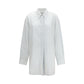 White Modal Pattern Shirt