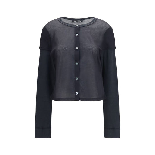 Black Cotton Cardigan