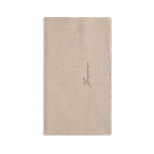 Beige Wool Oves Aries Scarf