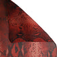 Red Black Printed Silk Sheer Foulard Scarf