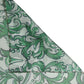 Green Silk Floral Print Square Foulard Scarf