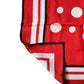 Red Polka Dot Print Silk Square Foulard Scarf