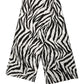 Black White Zebra Cotton Lace Stole Scarf