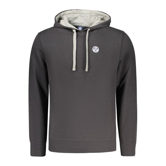 Black Cotton Men's Sweatshirt