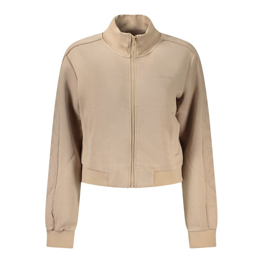 Beige Lyocell Women Sweatshirt