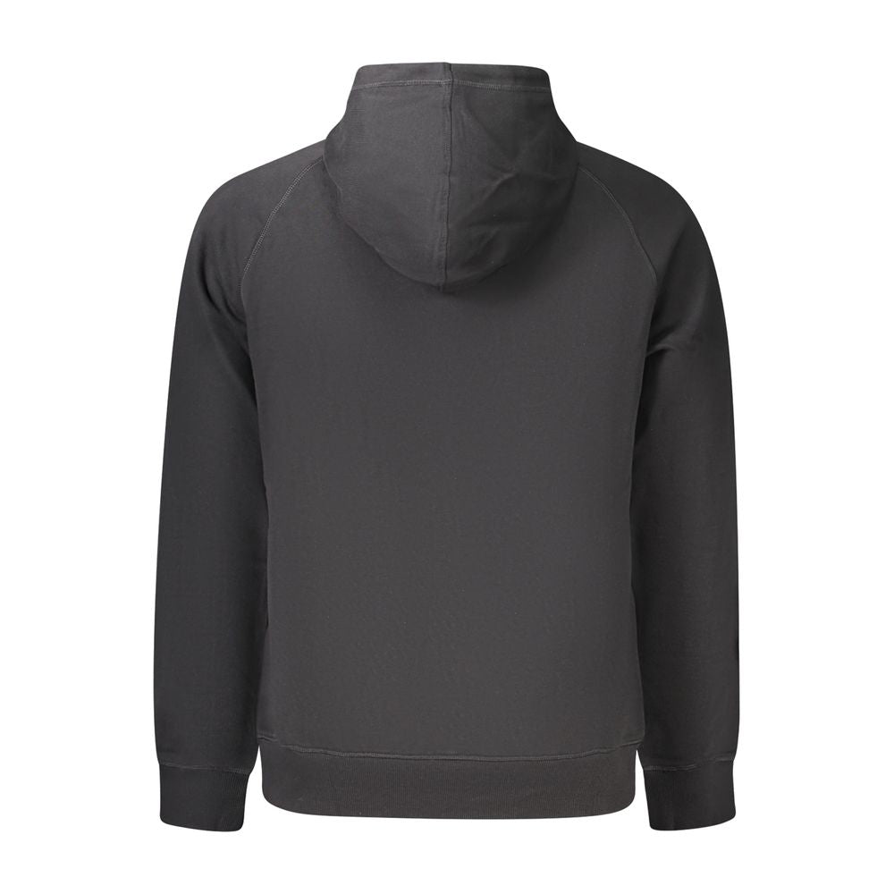 Black Cotton Men's Sweatshirt