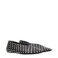 Black Leather Ballet Flats