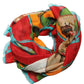 Multicolor Marco Polo Motifs Shawl Scarf