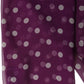 Purple White Polka Dot Square Foulard Scarf