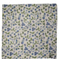 White Blue Floral Square Foulard Scarf