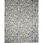 White Blue Floral Polyester Stole Scarf
