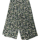 Black Silk Daisy Chiffon Long Stole Scarf