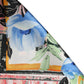 Multicolor Printed Silk Square Foulard Scarf