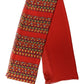 Red Silk Geometric Print Shawl Stole Scarf