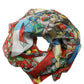 Multicolor Silk Printed Foulard Scarf
