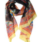 Multicolor Silk Printed Shawl Stole Scarf