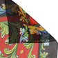 Dark Gray Silk Scenery Print Foulard Scarf