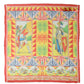 Multicolor Silk Carretto Print Foulard Scarf