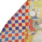 Multicolor Silk Carretto Foulard Scarf