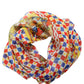 Multicolor Silk Carretto Foulard Scarf