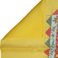 Yellow Silk Printed Shawl Stole Scarf