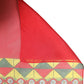 Red Silk Geometric Print Shawl Stole Scarf