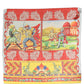 Multicolor Silk Printed Square Foulard Scarf