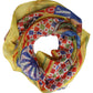 Multicolor Silk Carretto Foulard Scarf